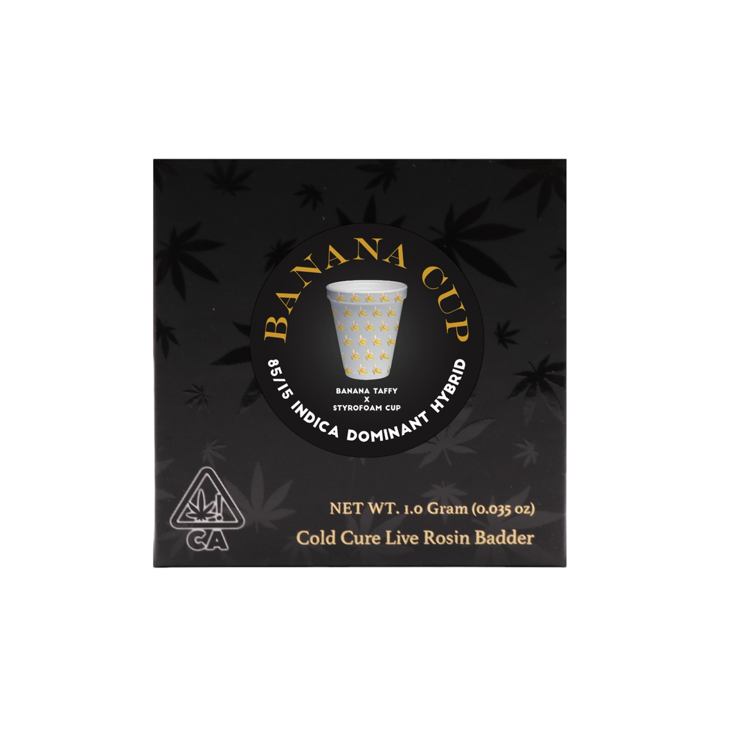 Banana Cup Cold Cure Live Rosin Badder