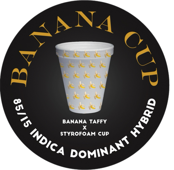 Banana Cup Cold Cure Live Rosin Badder