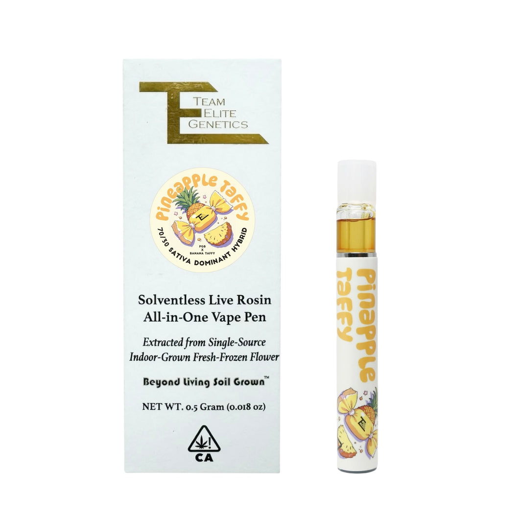 Pineapple Taffy AIO Solventless Rosin Vape Team Elite Genetics Pineapple Taffy AIO Solventless Rosin Vape Team Elite Genetics